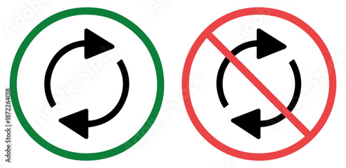 no change refresh update icon vector
