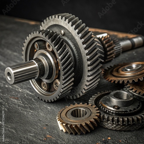 close up of a gears