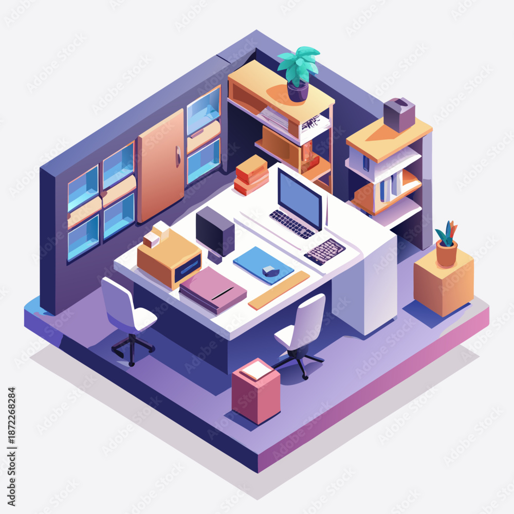 Obraz premium Modern home office setup