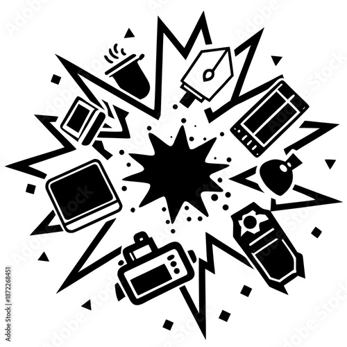 Explosion of electronic gadgets