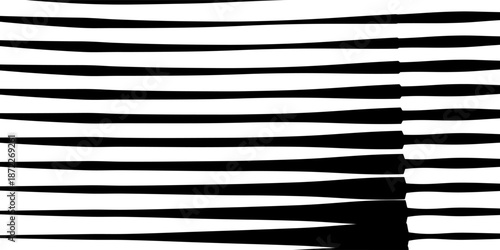 Fabric seamless pattern with textile line texture, black on white background.