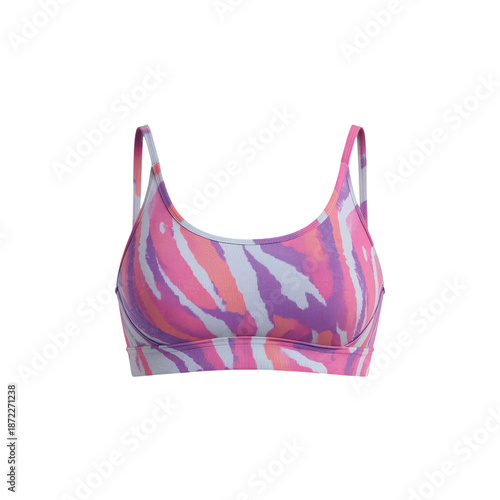 Bright Pink Sports Bra Designed for Workout and Fitness Activities