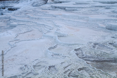 Foto Sunset at Pamukkale travertine terraces