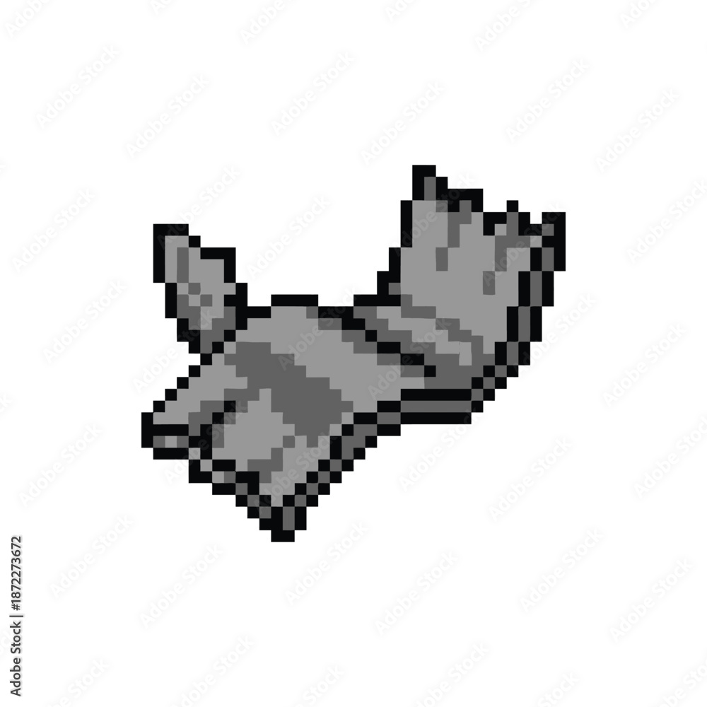 Fototapeta premium Pixel Art Twisted Metal Scrap
