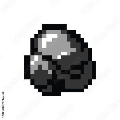 Pixel Art Lump Of Coal