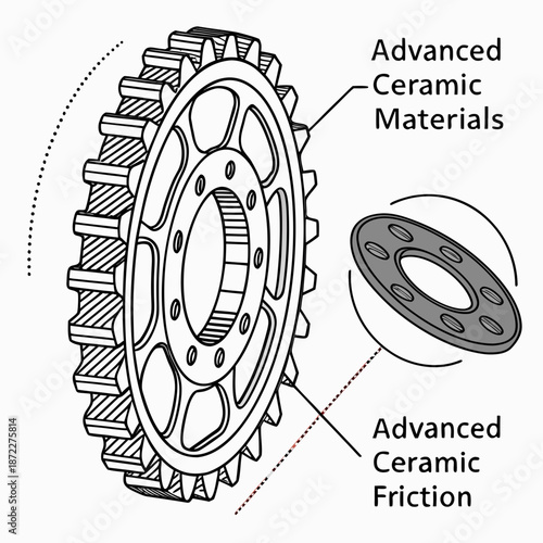 High Performance Ceramic Friction Material Components for Automotive and Industrial Braking Systems