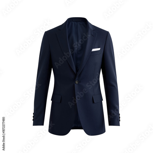 Classic Navy Suit Jacket for Formal Events and Business Meetings Available in...