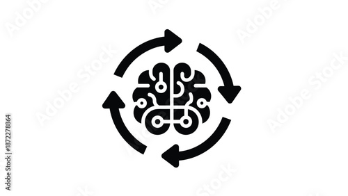 Artificial Intelligence Process Icon
