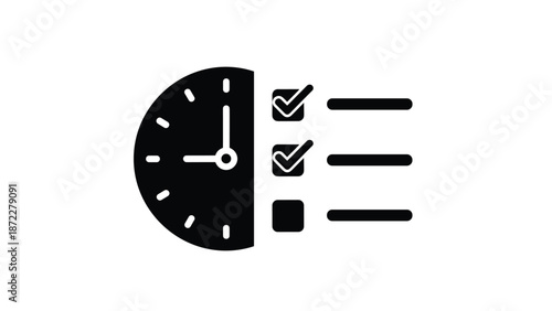 Time Management Checklist Icon