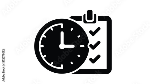 Deadline Control Clock Icon
