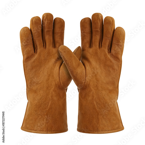 Soft Leather Gloves for Outdoor Activities in Cold Weather Conditions