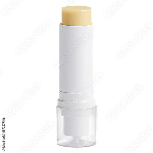 Lip Balm Stick on a White Background Suitable for Daily Use