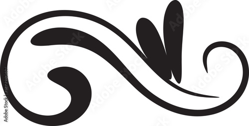 hand drawn ornament arrow shape element