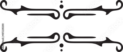 hand drawn ornament arrow shape element