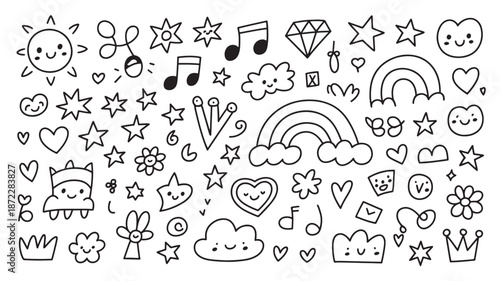 Modern Flat Vector Illustration of Freelancer Working from Home Office with Laptop and Potted Plants