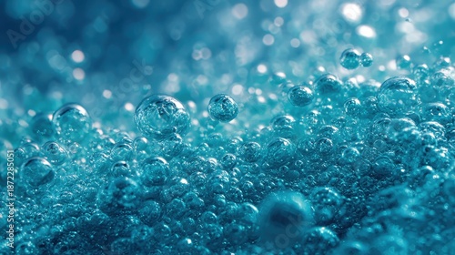 A close up of water bubbles