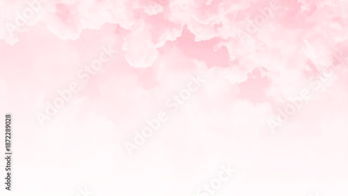 Pink sky with cloud closeup. Vector design.