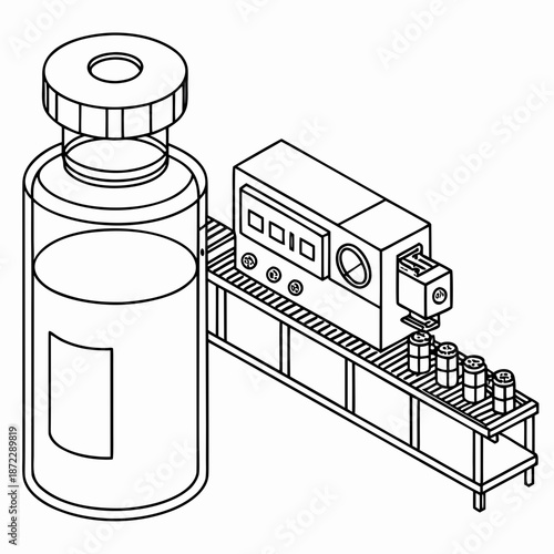 Automated Glass Vial Filling and Inspection System for Pharmaceutical Industry and Sterile Labs