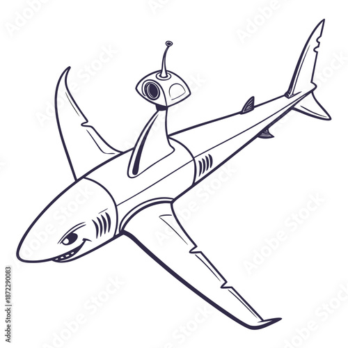 Innovative Shark Inspired Robotic Surveillance Drone for Advanced Marine Research and Defense