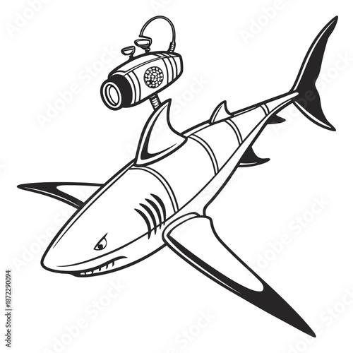 Biomimetic Marine Robotic Shark Drone for Stealth Surveillance and Ocean Security Monitoring