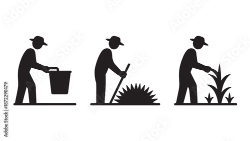 Modern architecture and house construction site with blueprints flat vector illustration