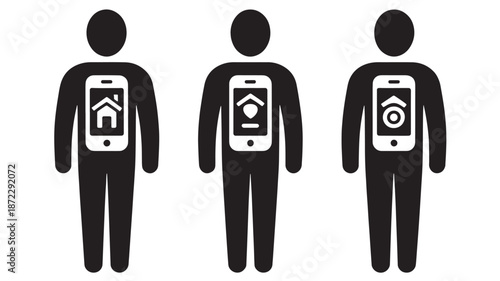 Home Gardening and Plant Care Concept with Tools and Potted Greenery in Flat Illustration Style