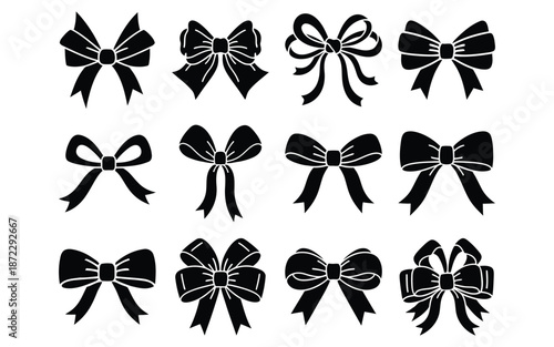 Minimalist Black Silhouette Illustration on White Background