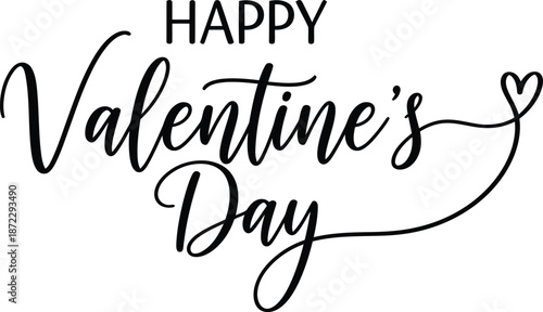 Happy valentine's day greeting card with heart design