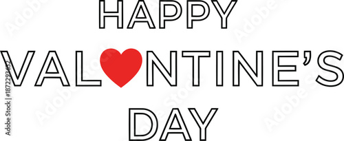 Happy valentine's day greeting card
