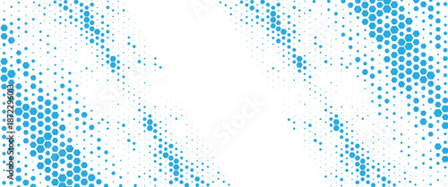 Vector technology pattern black and white abstract geometric transition pattern with hexagon shape halftone effect for sporty background..