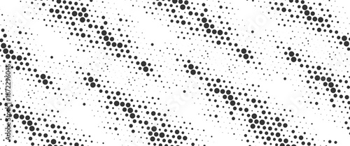 Vector dots modern surface made dots dotted halftone wavy surface banner design..
