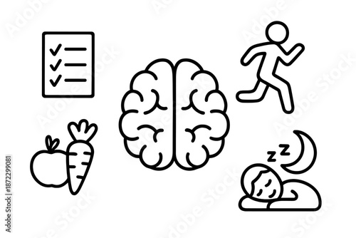 Healthy habits for better brain function through exercise, rest, and nutrition