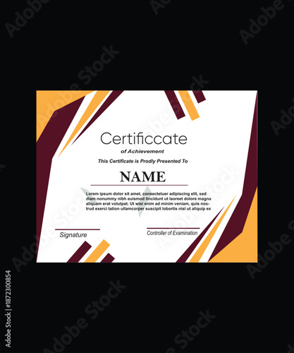 Luxury certificate design 
