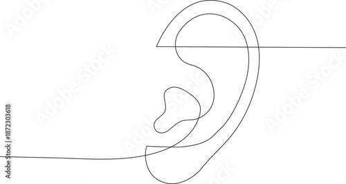 human ear anatomy sketch