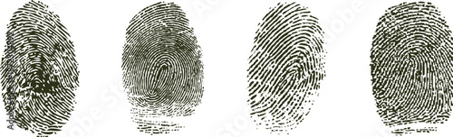 high quality finger print vector illustration