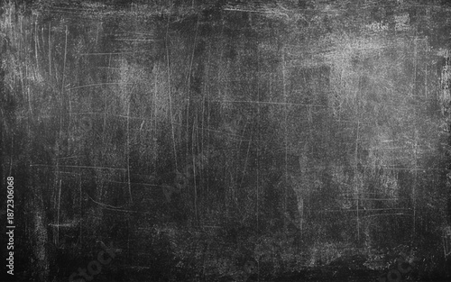 Grunge-Style Panoramic Concrete Surface with a Deep Black Chalkboard Feel, Rugged Slate Patterns, and Subtle Wear for a Realistic and Moody Atmosphere
