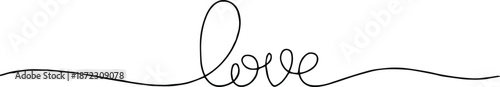 love handwritten signature style cursive line art logo badge vector