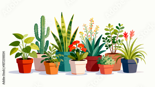 Potted plants collection
