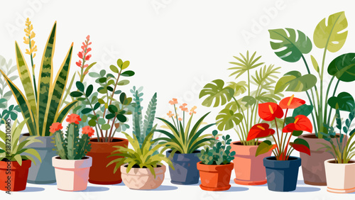 Potted plants collection