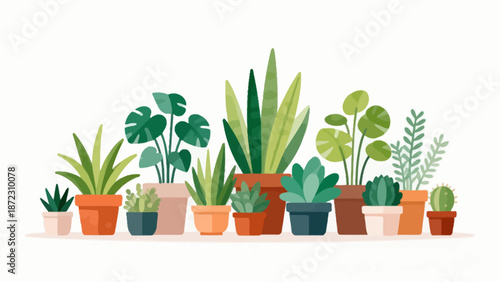 Potted plants collection