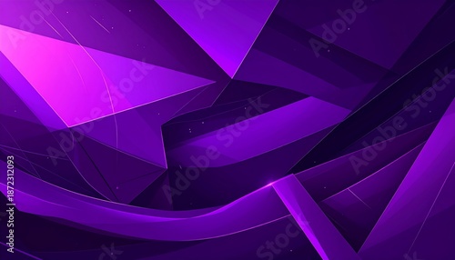 Abstract Purple Geometric Shapes Flowing Background.