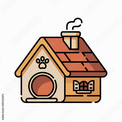 animal, pet, vector, home, cat, kitten, house, icon, shop, care, veterinary, cartoon, kitty, cute, flat, paw, dog, illustration, puppy, element, design, domestic, isolated, symbol, feline, accessory, 