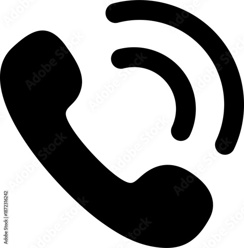 Phone Call Button Icon Solid Rounded for Communication UI Website Mobile Apps