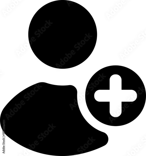 Register or Sign up Button Icon Solid Rounded for User Account UI Website Mobile Apps