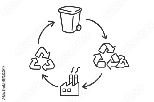 Understanding the recycling process and its impact on waste management systems and environmental awareness in urban areas