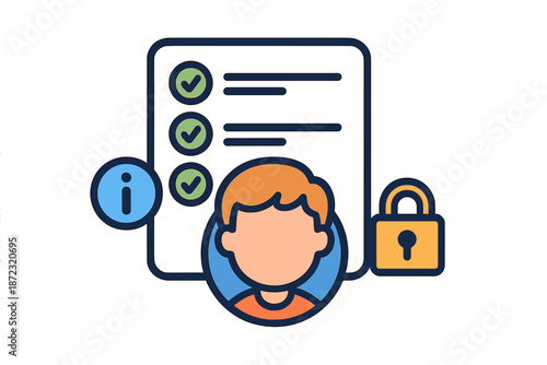 Person checking a list with security features in a digital context during computer use at a desk