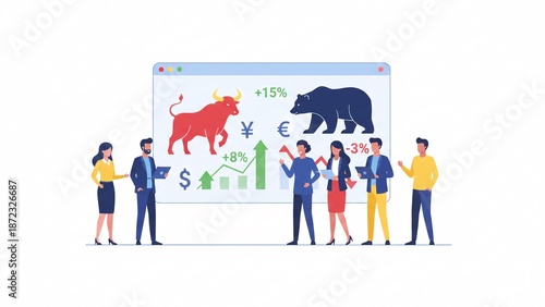 business people on abstract background