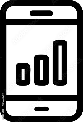 Mobile Banking Analytics Icon