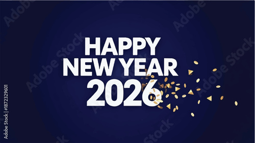 Happy new year 2026 celebration background. New Year Greeting. New year banner background. 