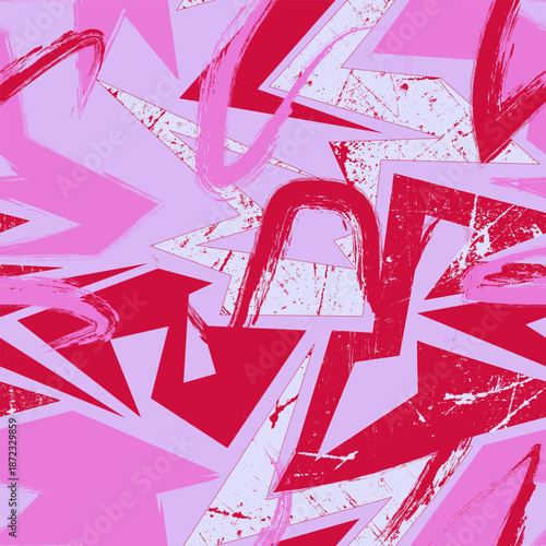 Seamless grunge urban modern pattern